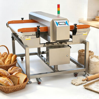 High Sensitivity Food Metal Detector Conveyor Machine for Bakery Bread Cookie Pastry Processing Industry