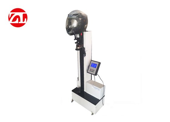 Single Column Helmet Testing Equipment With PLC Touch Screen