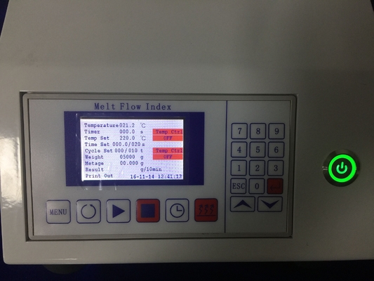 Constant Temperature Accuracy Liquid Crystal Plastic Melt Flow Index Tester