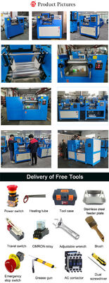 Silicone Rubber Two Roll Mill Lab Rubber Mixing Mill Variable Speed Two Roll Mill with Digital Temperature Control