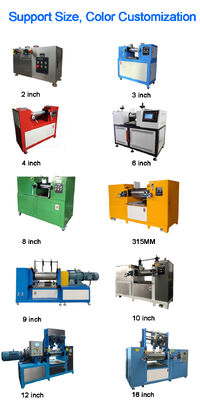 Customized Plastic Rubber Processing Refining Machinery Two Roll Open Mixing Mill