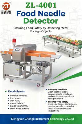 High Sensitivity Conveyor Belt Food Metal Detector Machine for Meat Fish Seafood Vegetable Fruit Snack Food Industry Inspection