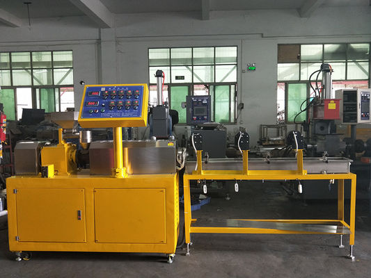 Lab Rubber Testing Machine Twin Screw Rubber Extruding Machine For PVC PC PA