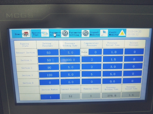 PLC Control Plate Vulcanizing Press Machine , Silicone Molds Machine