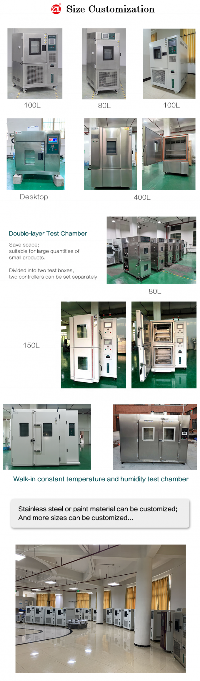 Rapid Temperature Controlled Climatic Test Chamber Mini With Humidity ...